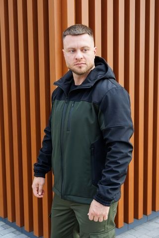 Чоловіча куртка outdoor Softshell софтшелл, Хакі, 48 (S)