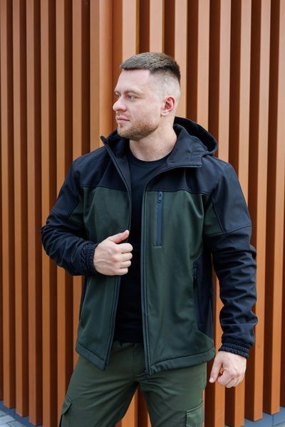 Чоловіча куртка outdoor Softshell софтшелл, Хакі, 48 (S)