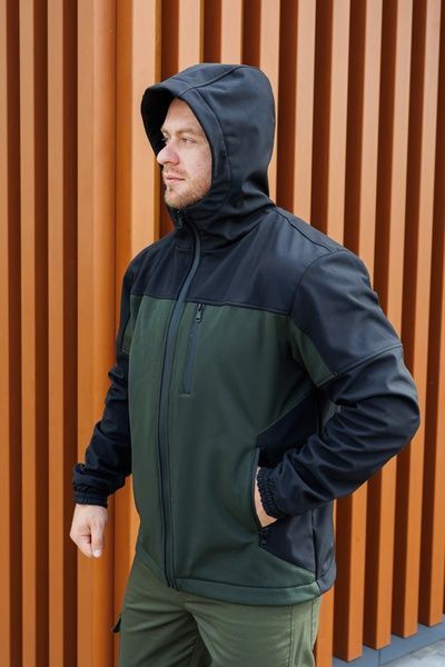 Чоловіча куртка outdoor Softshell софтшелл, Хакі, 48 (S)