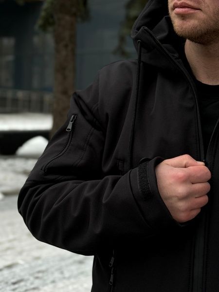 Чоловіча зимова куртка Softshell Omni-Heat, Чорний, 48 (S)