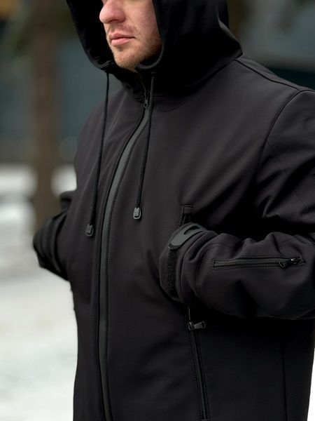 Чоловіча зимова куртка Softshell Omni-Heat, Чорний, 48 (S)