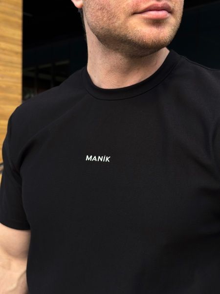 Чоловіча футболка Logo з бавовни, Чорний, 48 (S)