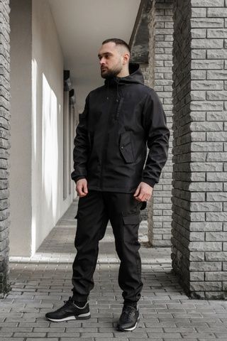 Чоловічий спортивний костюм Urban, Чорний, 48 (S)