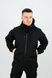 Чоловіча куртка на флісі Softshell софтшелл, Чорний, 48 (S)