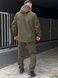 Чоловічий водовідштовхуючий костюм на флісі Softshell Молнія, Хакі, 48 (S)