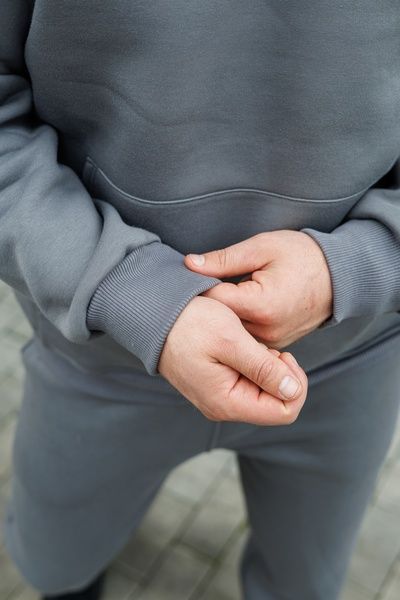 Чоловіче утеплене зимове худі на флісі, Темно-сірий, 48 (S)