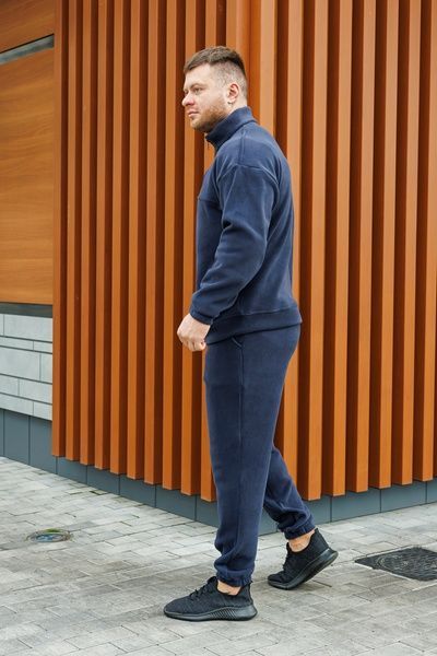 Чоловічий теплий спортивний костюм Polar на флісі, Sierra Blue, 48 (S)