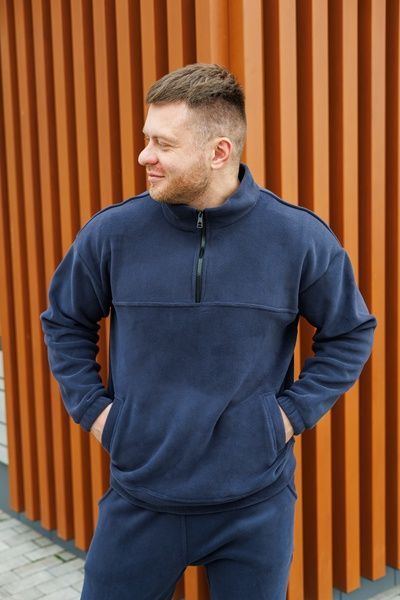 Чоловічий теплий спортивний костюм Polar на флісі, Sierra Blue, 48 (S)