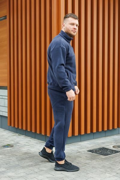 Чоловічий теплий спортивний костюм Polar на флісі, Sierra Blue, 48 (S)
