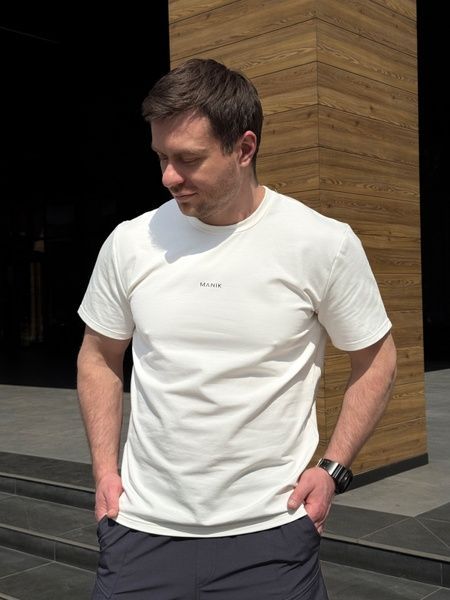 Чоловіча футболка Logo з бавовни, Білий, 48 (S)